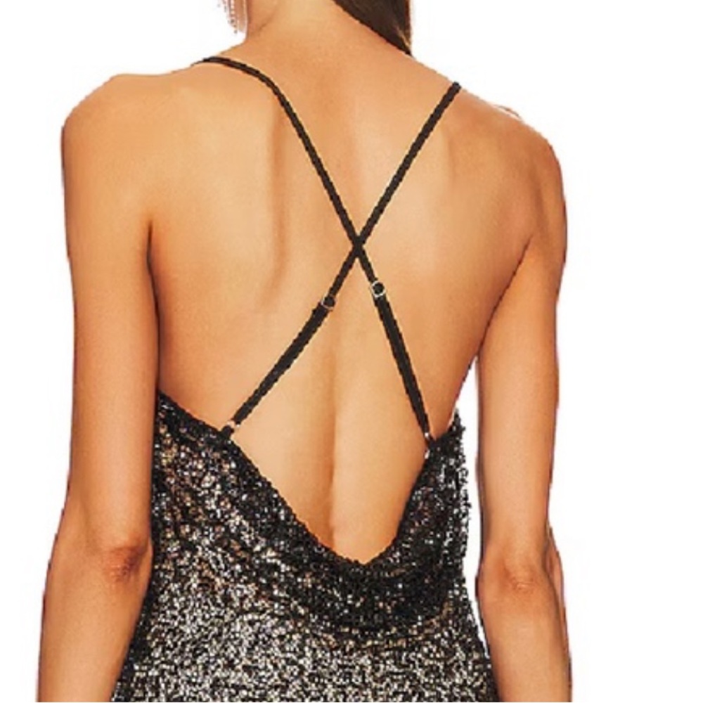 Michael Costello Nataliya Sequin Mini  Dress Sz XS